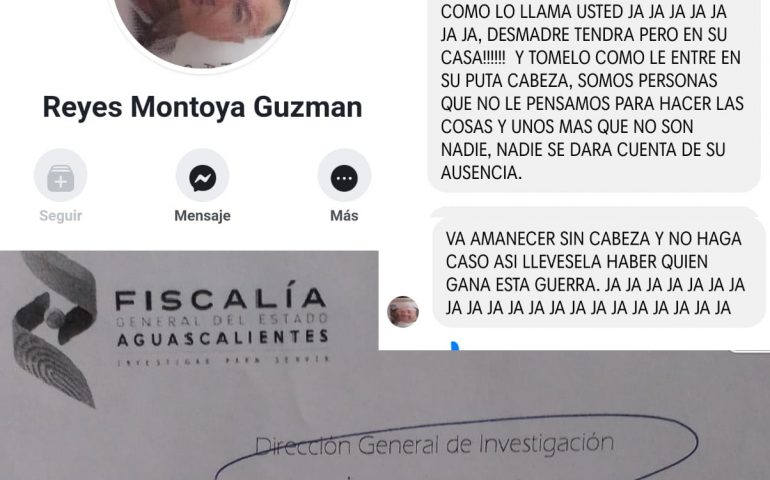 “Va amanecer sin cabeza” denuncian amenazas de la Autofin en Aguascalientes