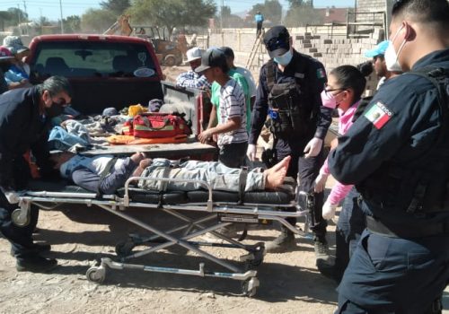 ALBAÑIL DE 16 AÑOS CAYÓ DE 2 M. DE ALTURA CUANDO TRABAJABA