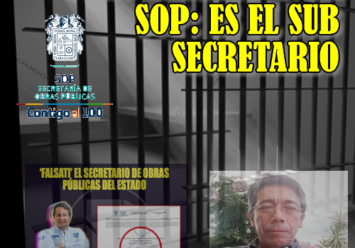 OTRO FALSATI EN LA SOP: ES EL SUB SECRETARIO