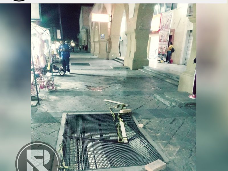 La Crítica Gráfica; Respiradero en mal estado