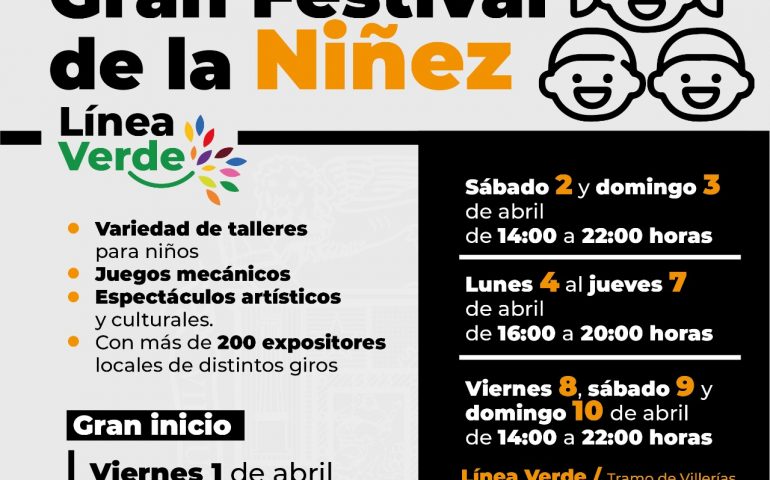INVITA MUNICIPIO AL FESTIVAL DE LA NIÑEZ EN LÍNEA VERDE