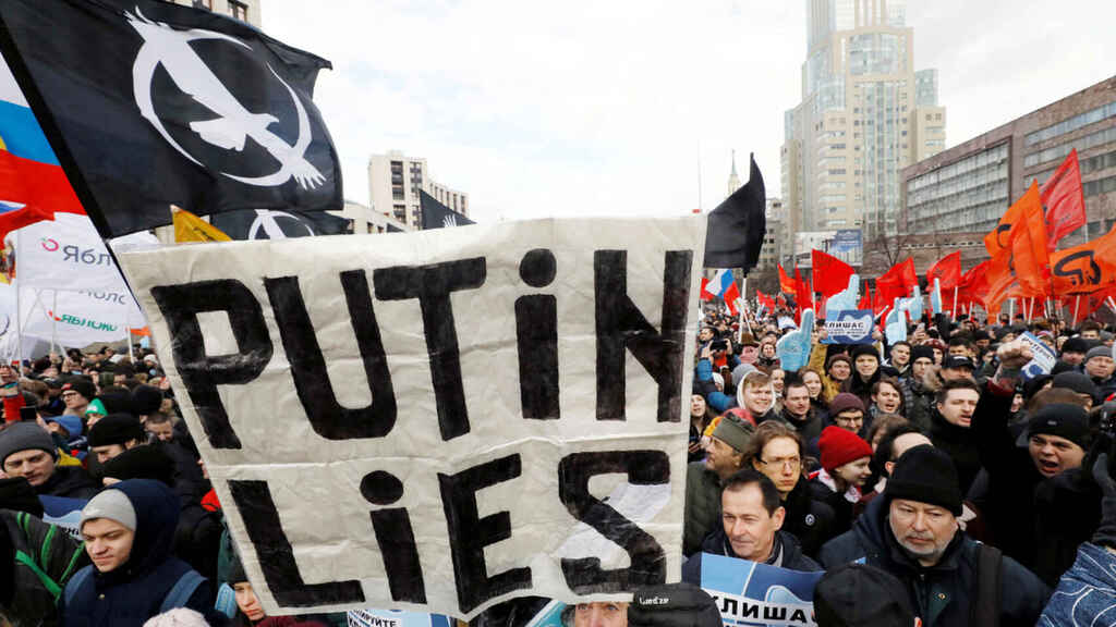 Continúan protestas en Rusia contra la guerra en Ucrania, hay más de 11 mil detenidos