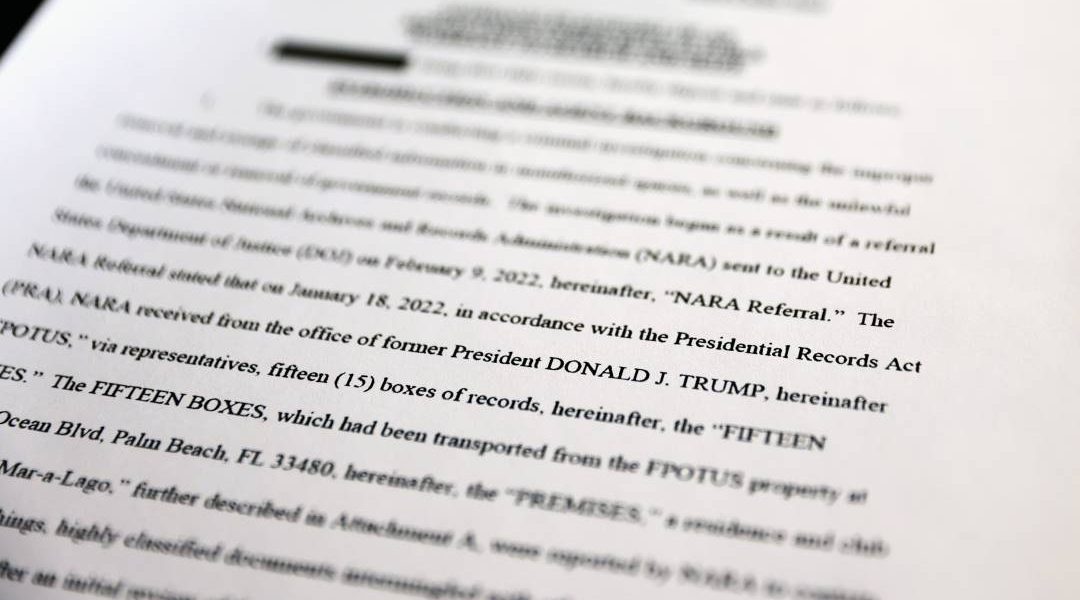 Capacidad nuclear de un gobierno extranjero, hayan documento entre lo confiscado en la mansión de Trump