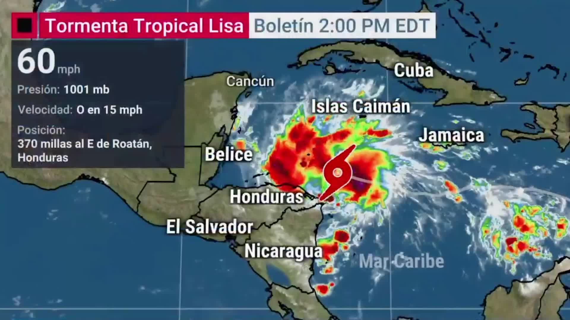 Tormenta tropical Lisa se convertirá en huracán categoría 1
