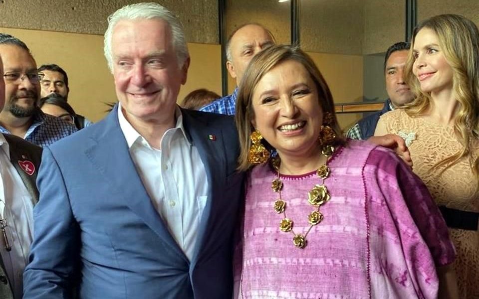 Santiago Creel y Xóchitl Gálvez se registran para la candidatura presidencial de la alianza Frente Amplio por México
