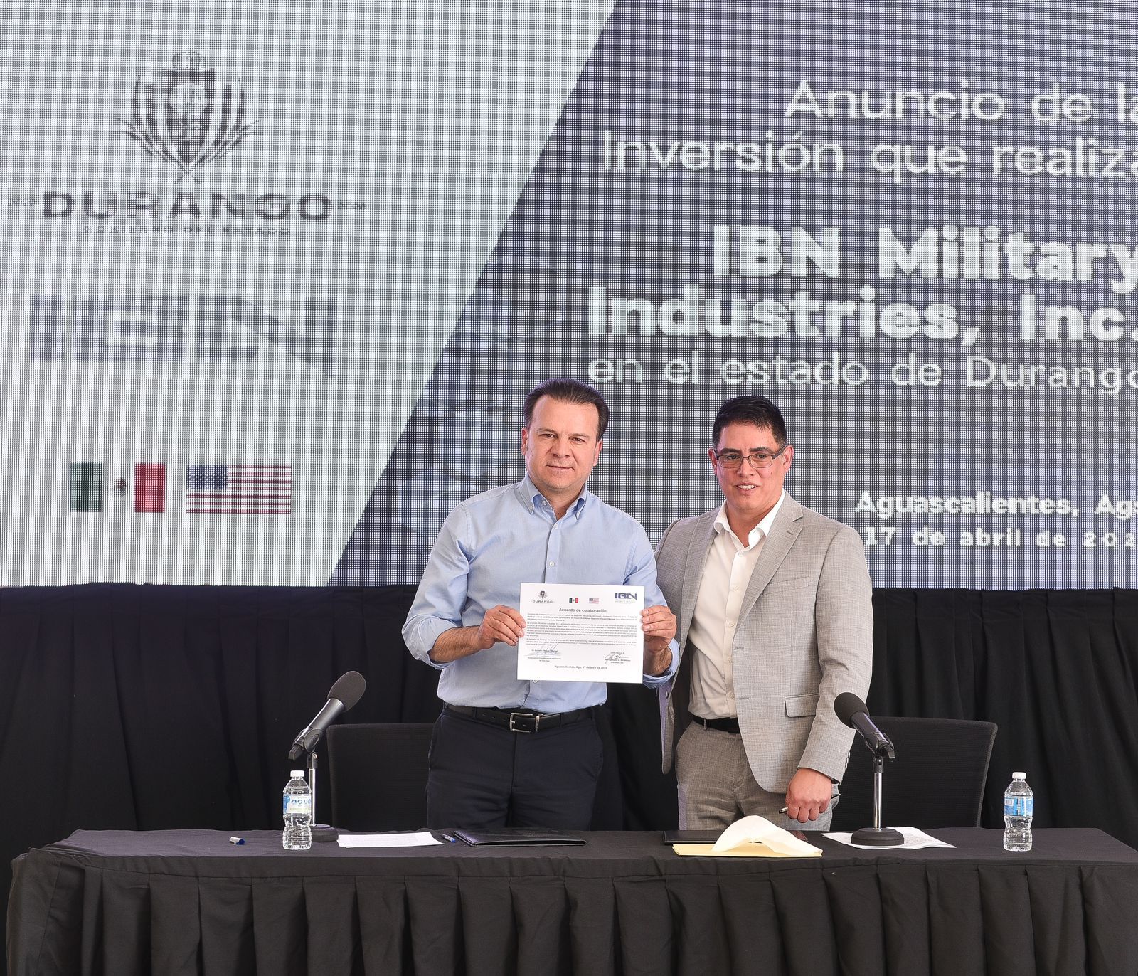 Anuncia Esteban llegada de nueva empresa industrial militar; invertirá 20 mdd y generará 200 empleos bien pagados