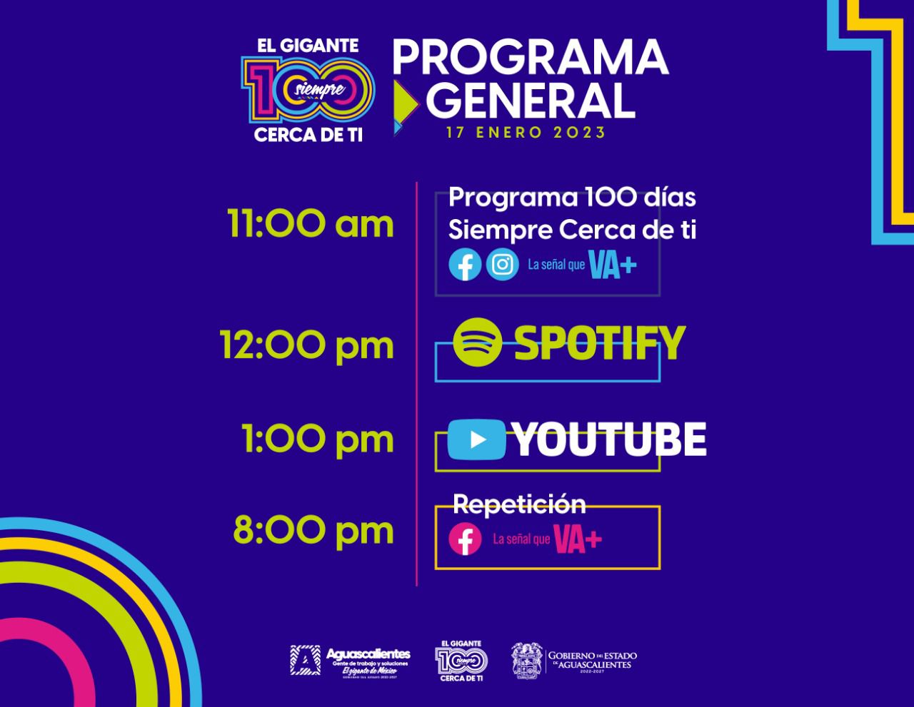 EL GOBIERNO DEL ESTADO INVITA A CONOCER LOS TRABAJOS REALIZADOS DURANTE LOS PRIMEROS 100 DÍAS
