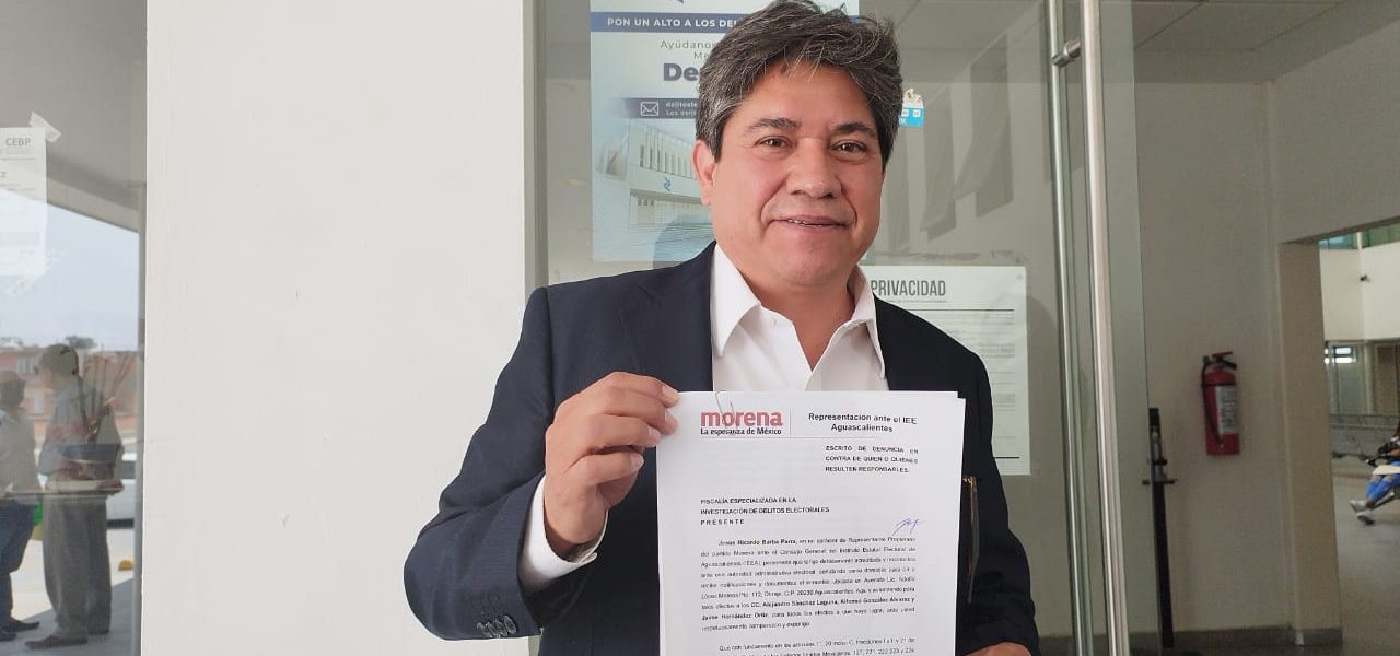 MORENA DENUNCIA ANTE LA FISCALÍA DE DELITOS ELECTORALES EL MONTAJE DEL 3 DE ABRIL
