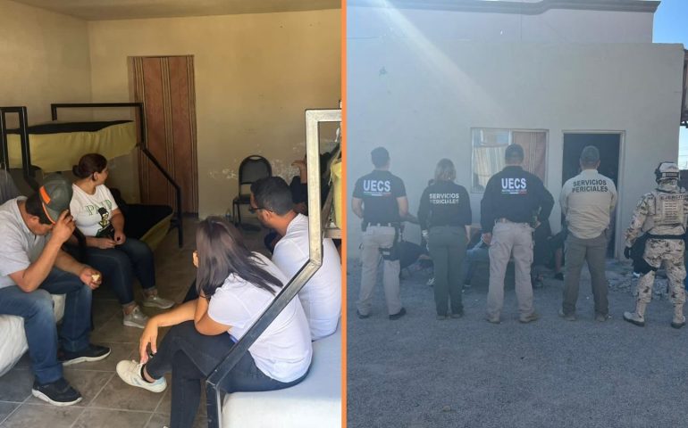 Rescatan a 63 migrantes secuestrados en Sonoyta, Sonora