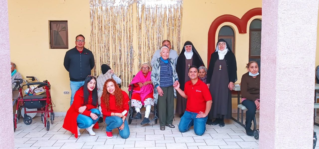 Comparte Veolia tradiciones de Reyes con abuelitos del asilo San Nicolás