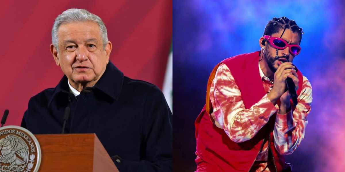 AMLO le pide a Bad Bunny un concierto gratuito en el Zócalo, «no le podemos pagar», afirma