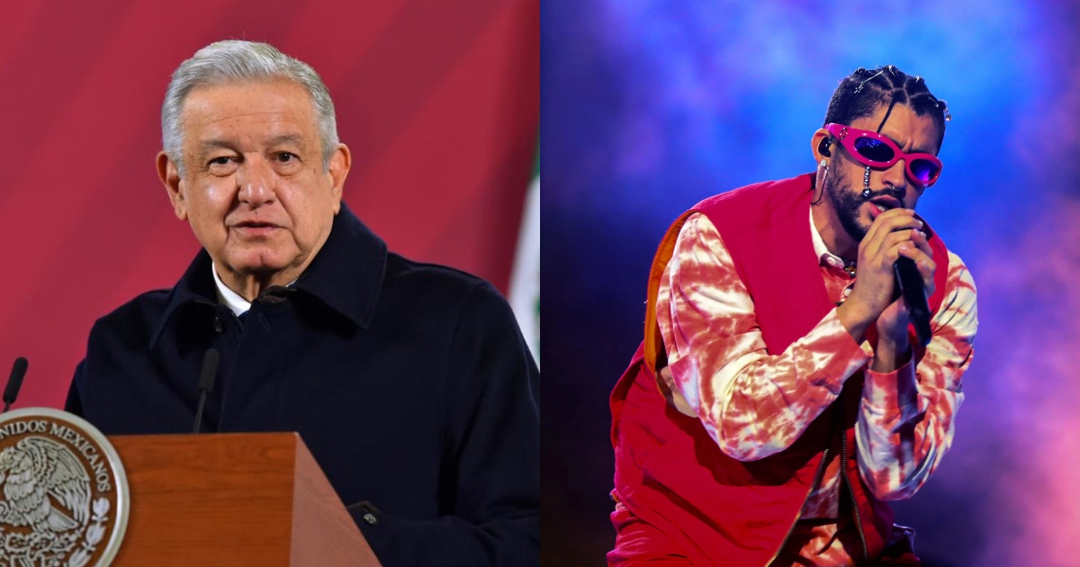AMLO le pide a Bad Bunny un concierto gratuito en el Zócalo, «no le podemos pagar», afirma