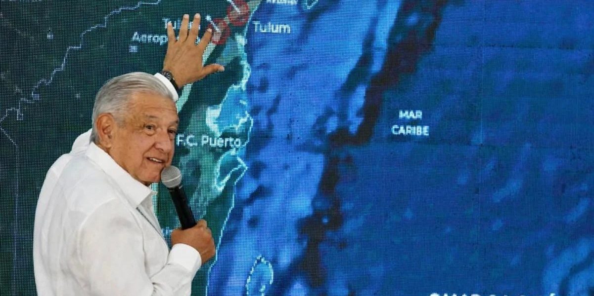 Anuncia AMLO la expropiación de terrenos a inmobiliarias a favor del Tren Maya