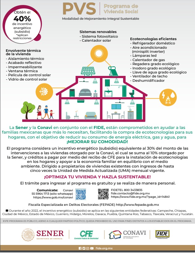 APOYO PARA COMPRA DE ECOTECNOLOGIAS A FAMILIAS DE ESCASOS RECURSOS