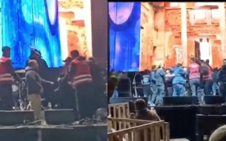 Molotov se agarra a golpes con Los Miserables en pleno escenario