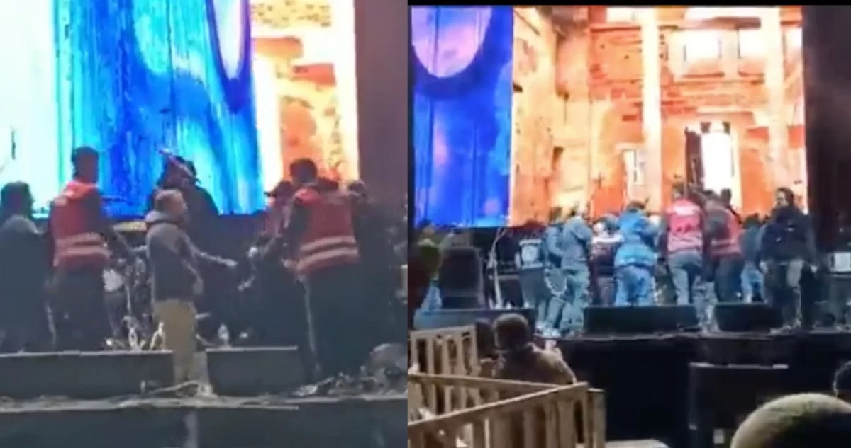 Molotov se agarra a golpes con Los Miserables en pleno escenario