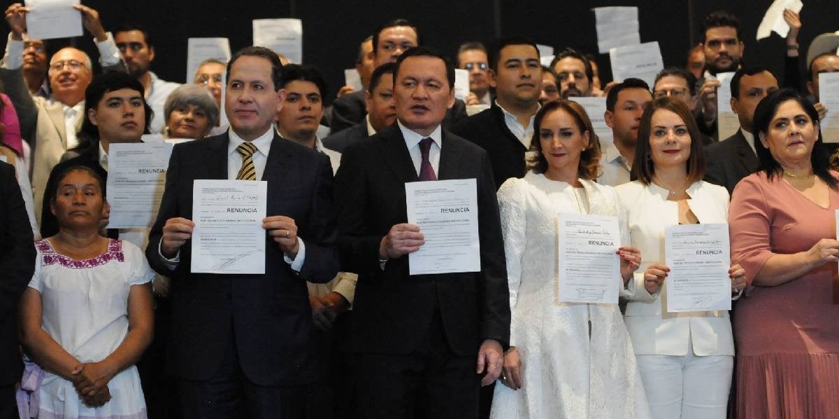 Por pleitos con «Alito» renuncian al PRI Osorio Chong, Nuvia Mayorga, Eruviel Ávila y Ruiz Massieu