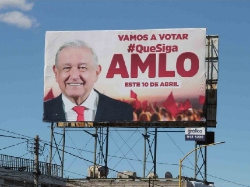 INE ordena retirar propaganda a favor de la revocación de mandato