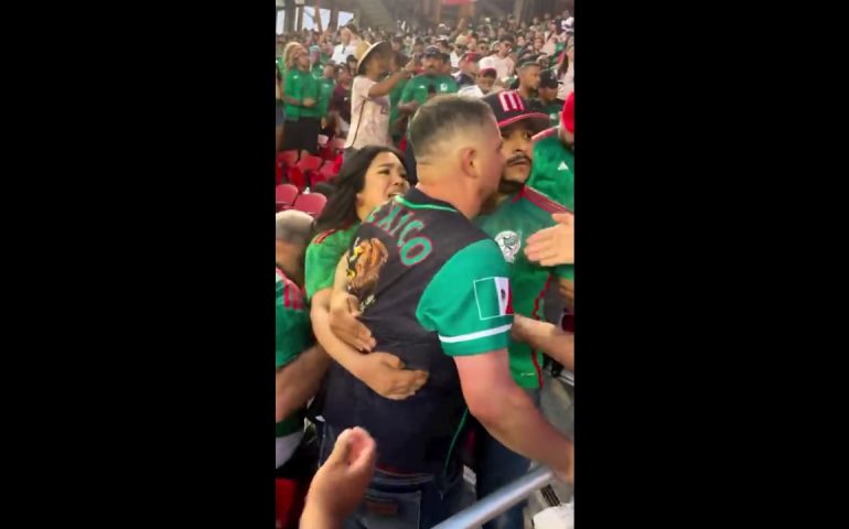 Video: Agresión en el partido de México vs Qatar