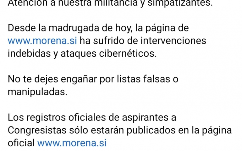 Renovación del consejo de Morena comienza con trampas