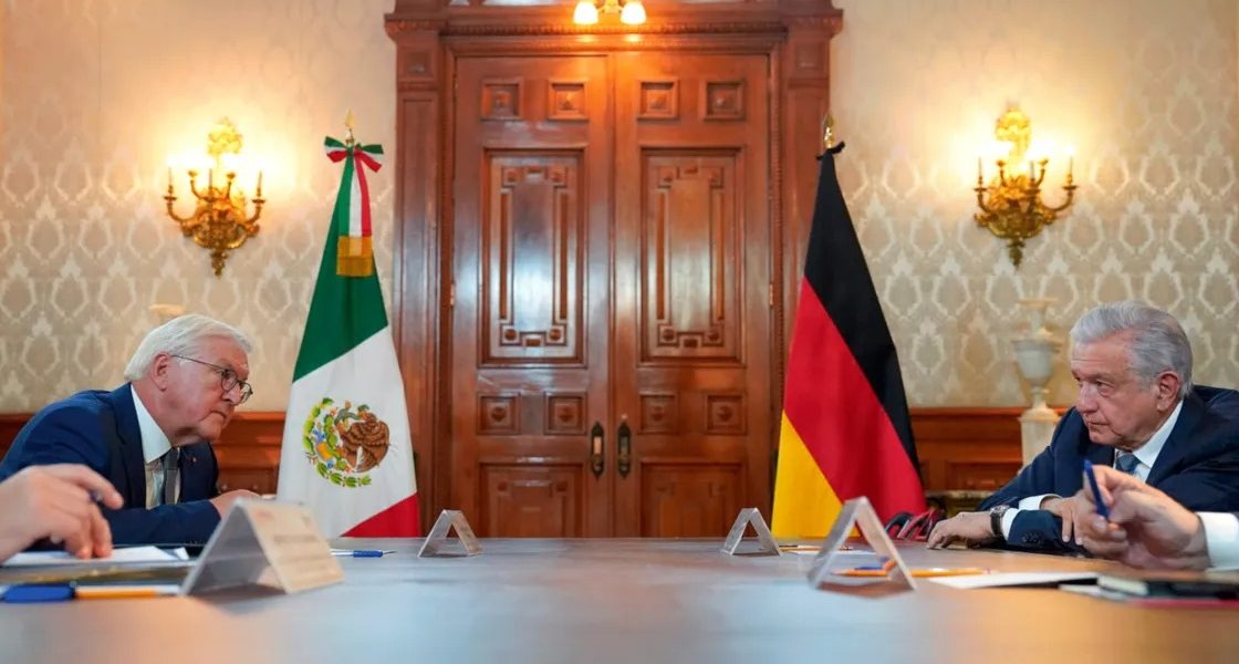 Presidente de Alemania se reúne con AMLO tras su visita a México