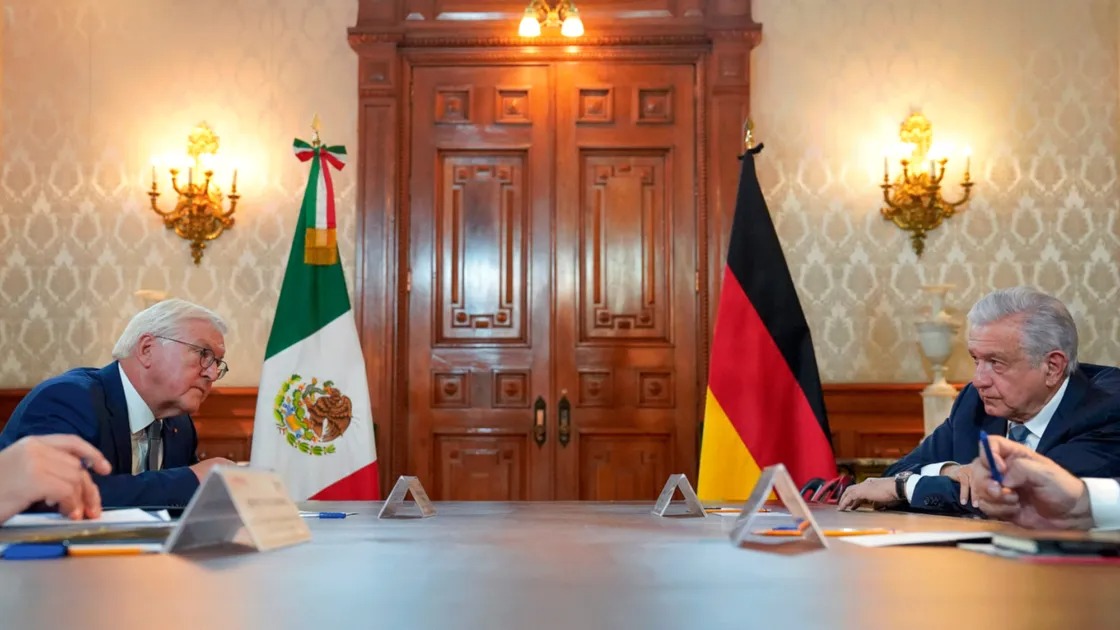 Presidente de Alemania se reúne con AMLO tras su visita a México