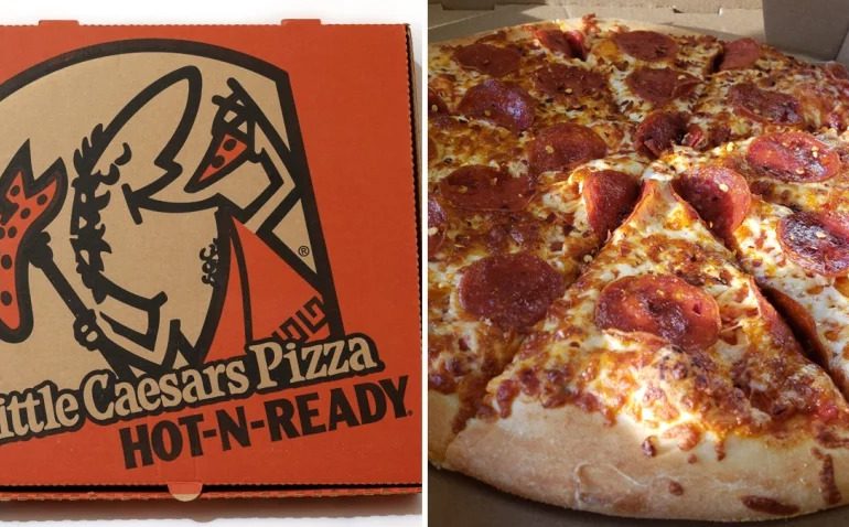Pizza de Little Caesar tiene solo media hora de vida