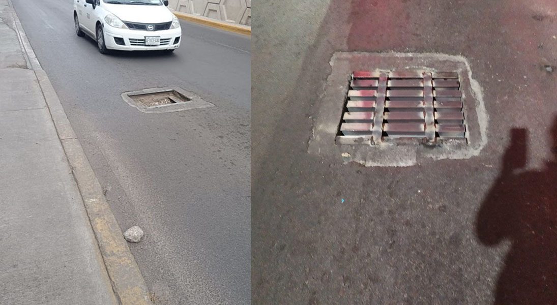 Por fin fue atendida alcantarilla hundida en segundo anillo
