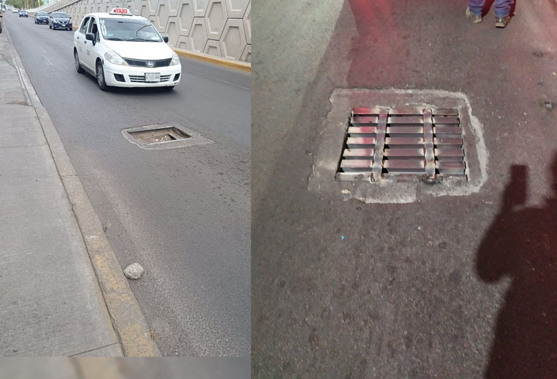 Por fin fue atendida alcantarilla hundida en segundo anillo