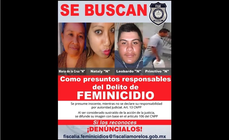 Fiscalía lanza orden de aprehensión contra 4 presuntos agresores contra Margarita Ceceña