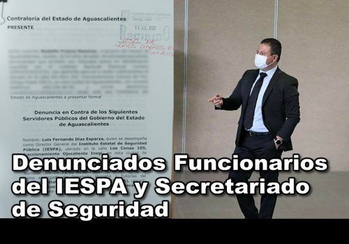 Fueron Denunciados Funcionarios del IESPA y Secretariado de Seguridad