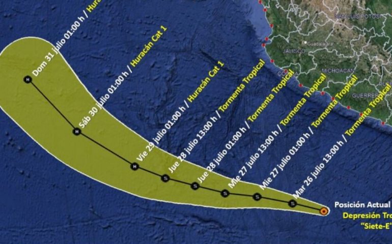 Tormenta tropical “Frank”, se pronostican lluvias para México