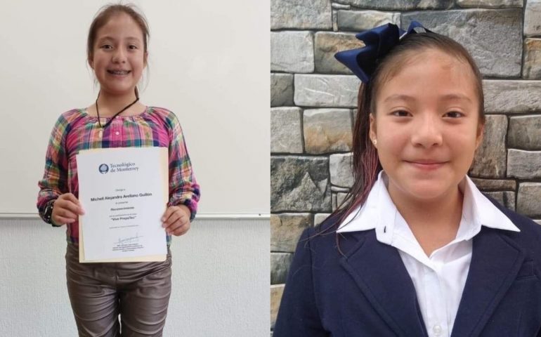 Michelle Arellano Guillén la menor de 9 años que empezará a estudiar medicina