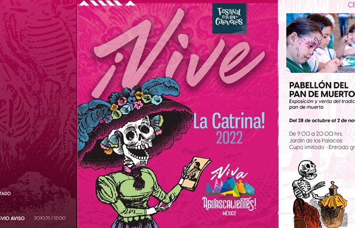 RECORRIDOS NOCTURNOS, DEPORTES, ALTARES VIVIENTES, COLOR Y SABOR, EN EL FESTIVAL CULTURAL DE CALAVERAS 2022
