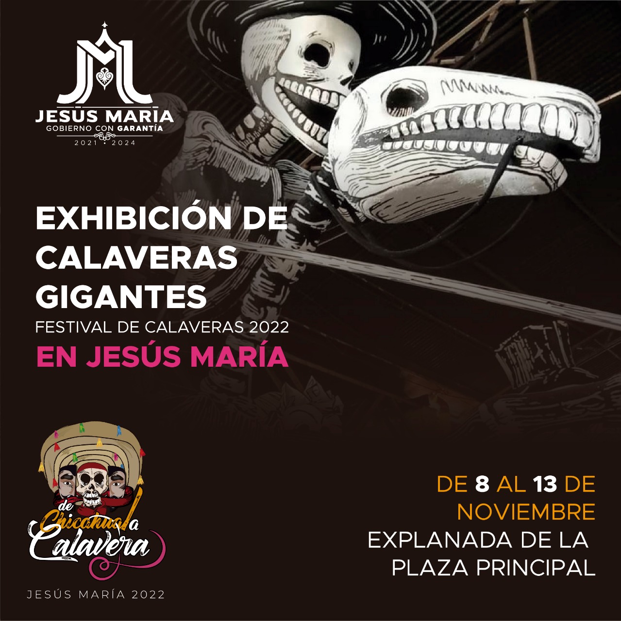 EXHIBIRÁ JM CALAVERAS GIGANTES