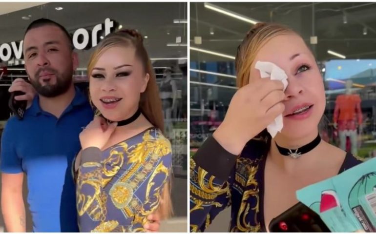 Mujer se desmaquilla frente a su novio por 2 mil pesos y este termina abandonándola