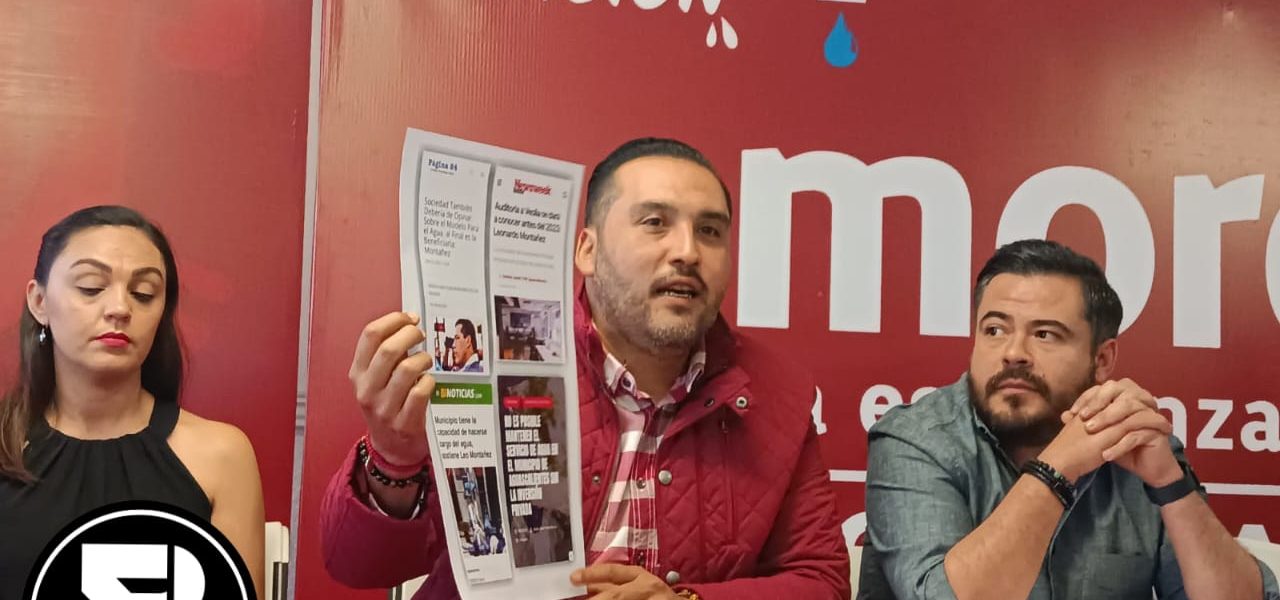 MORENA CONVOCA A LA MARCHA POR EL AGUA