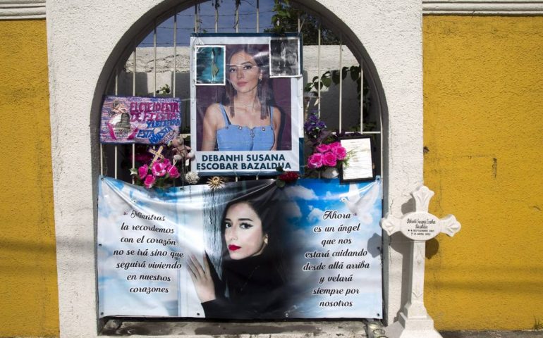 Protesta en memoria de Debanhi Escobar para exigir justicia por su feminicidio