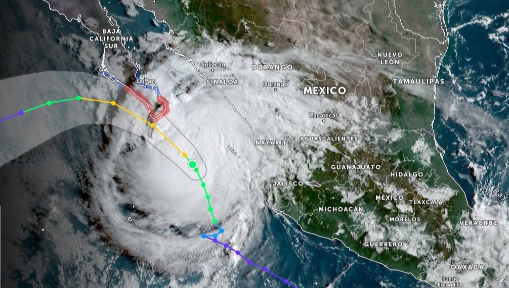 Posibles lluvias en estos estados debido a Adrián