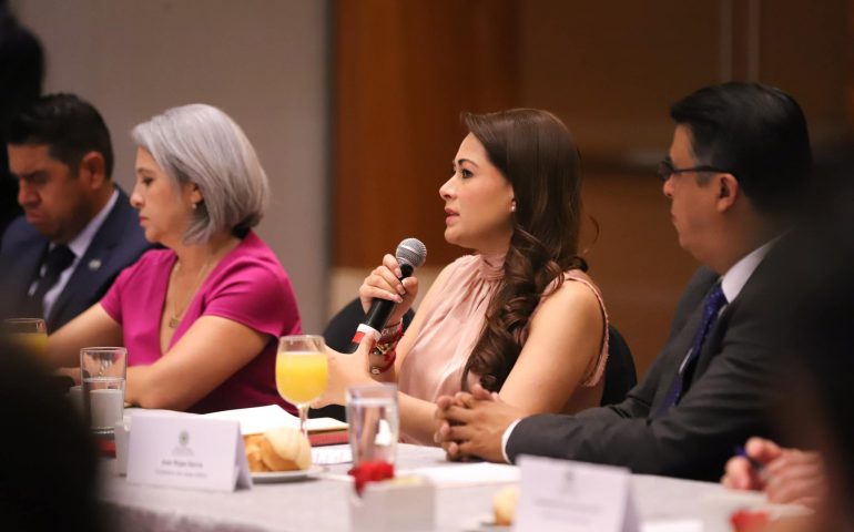LLAMA TERE JIMÉNEZ A FORTALECER COORDINACIÓN ENTRE CORPORACIONES PARA REFORZAR BLINDAJE DE AGUASCALIENTES