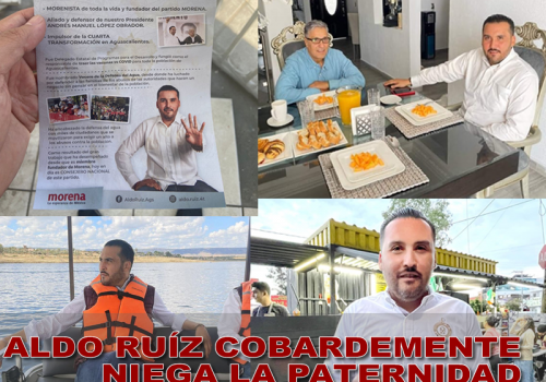 ALDO RUÍZ COBARDEMENTE NIEGA LA PATERNIDAD