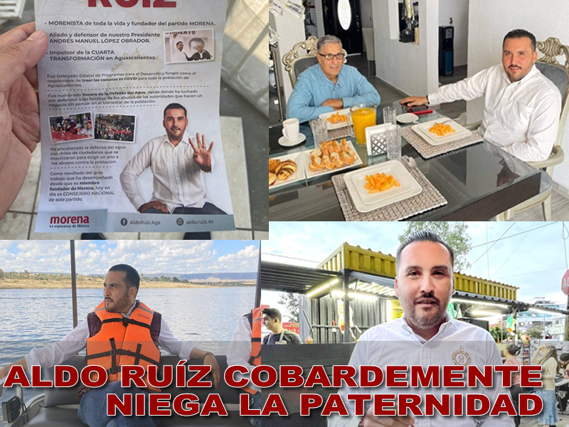 ALDO RUÍZ COBARDEMENTE NIEGA LA PATERNIDAD