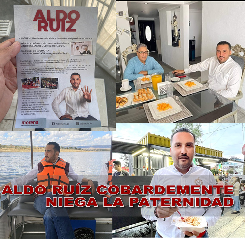 ALDO RUÍZ COBARDEMENTE NIEGA LA PATERNIDAD