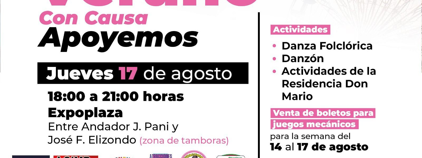 Feria de Verano «Con Causa Apoyemos» ofrece diversión familiar