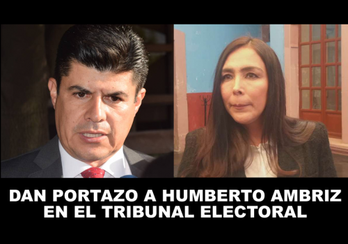 DAN PORTAZO A HUMBERTO AMBRIZ EN EL TEEA