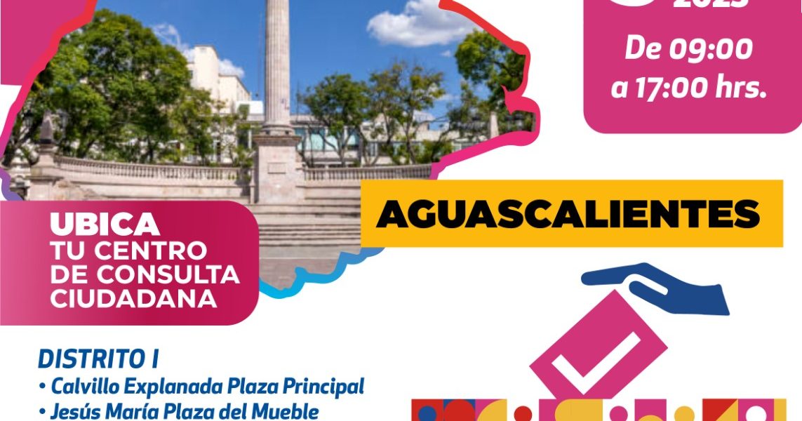 SE HABILITARÁN PUNTOS PARA LA CONSULTA CIUDADANA DEL FRENTE AMPLIO POR MÉXICO EN AGUASCALIENTES