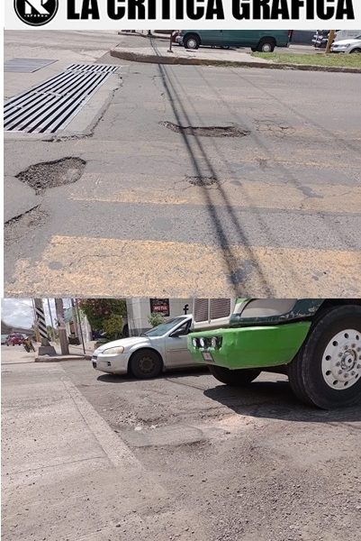 La Crítica Gráfica: Baches en Av Constitución