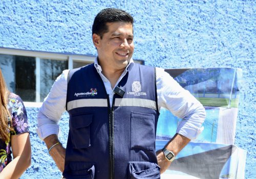 ENCABEZA LEO MONTAÑEZ INICIO DE NUEVO TANQUE TERAPÉUTICO DONADO POR LA AGENCIA DE LA ONU PARA LOS REFUGIADOS