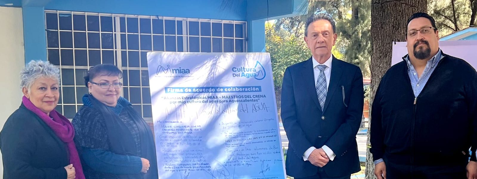 FIRMA MIAA ALIANZA ESTRATÉGICA CON EL CRENA PARA IMPULSAR LA CULTURA DEL AGUA
