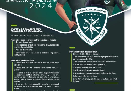 EL MUNICIPIO DE JESÚS MARÍA MANTIENE ABIERTAS DOS CONVOCATORIAS